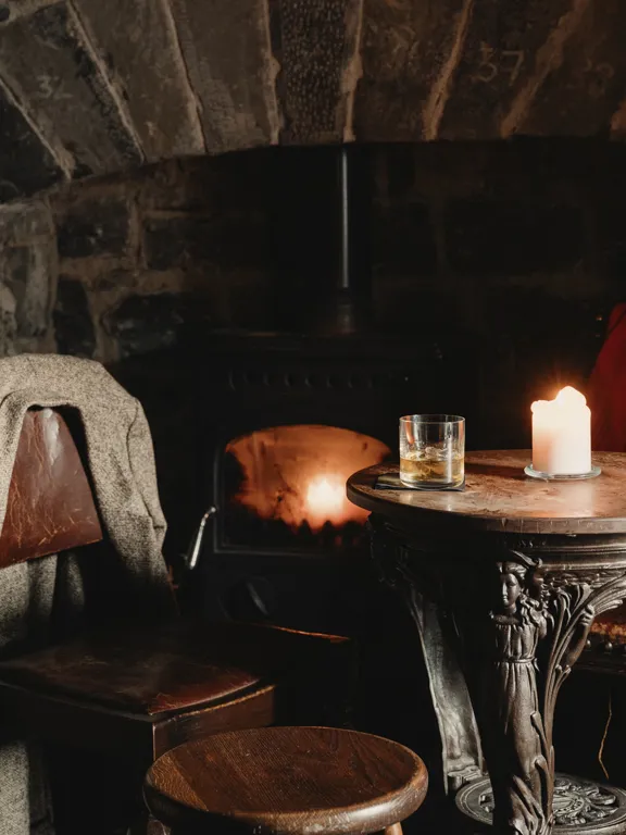 By The Fire In Peig's Snug Bar, at The Dean Galway