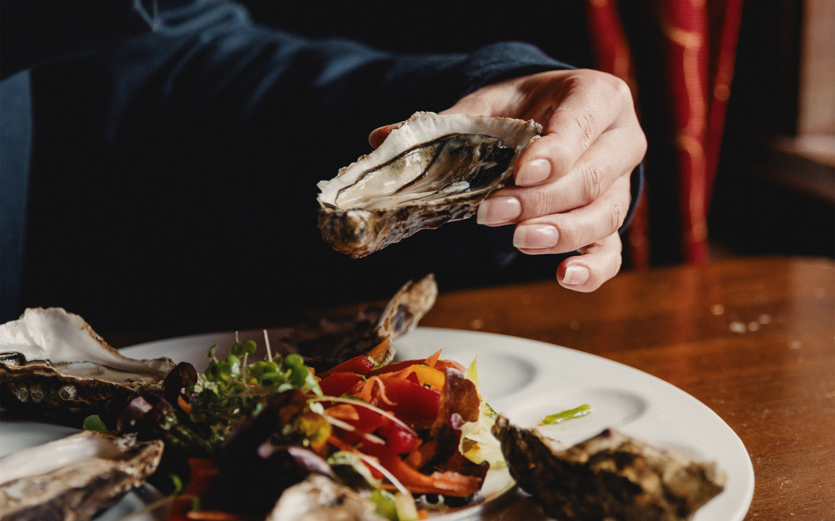 Oysters served at The Dean Galway