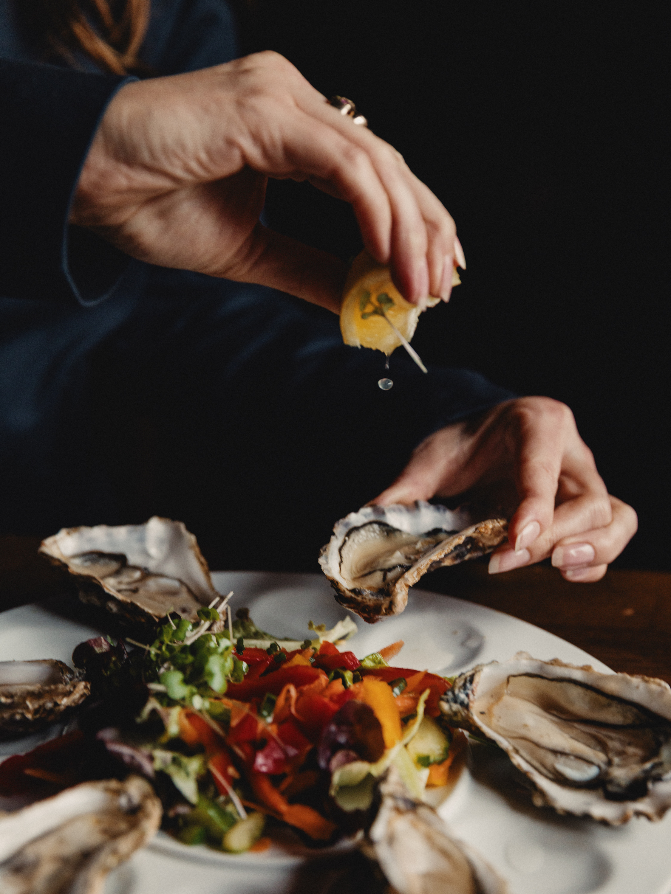 Oysters served at The Dean Galway