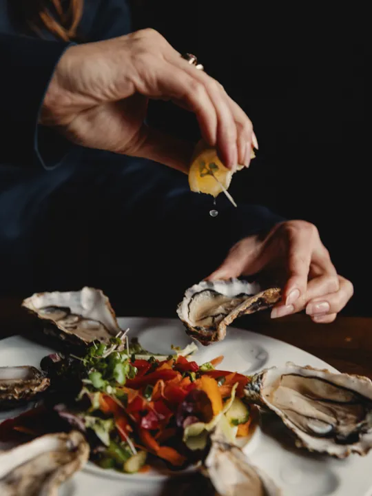 Oysters served at The Dean Galway