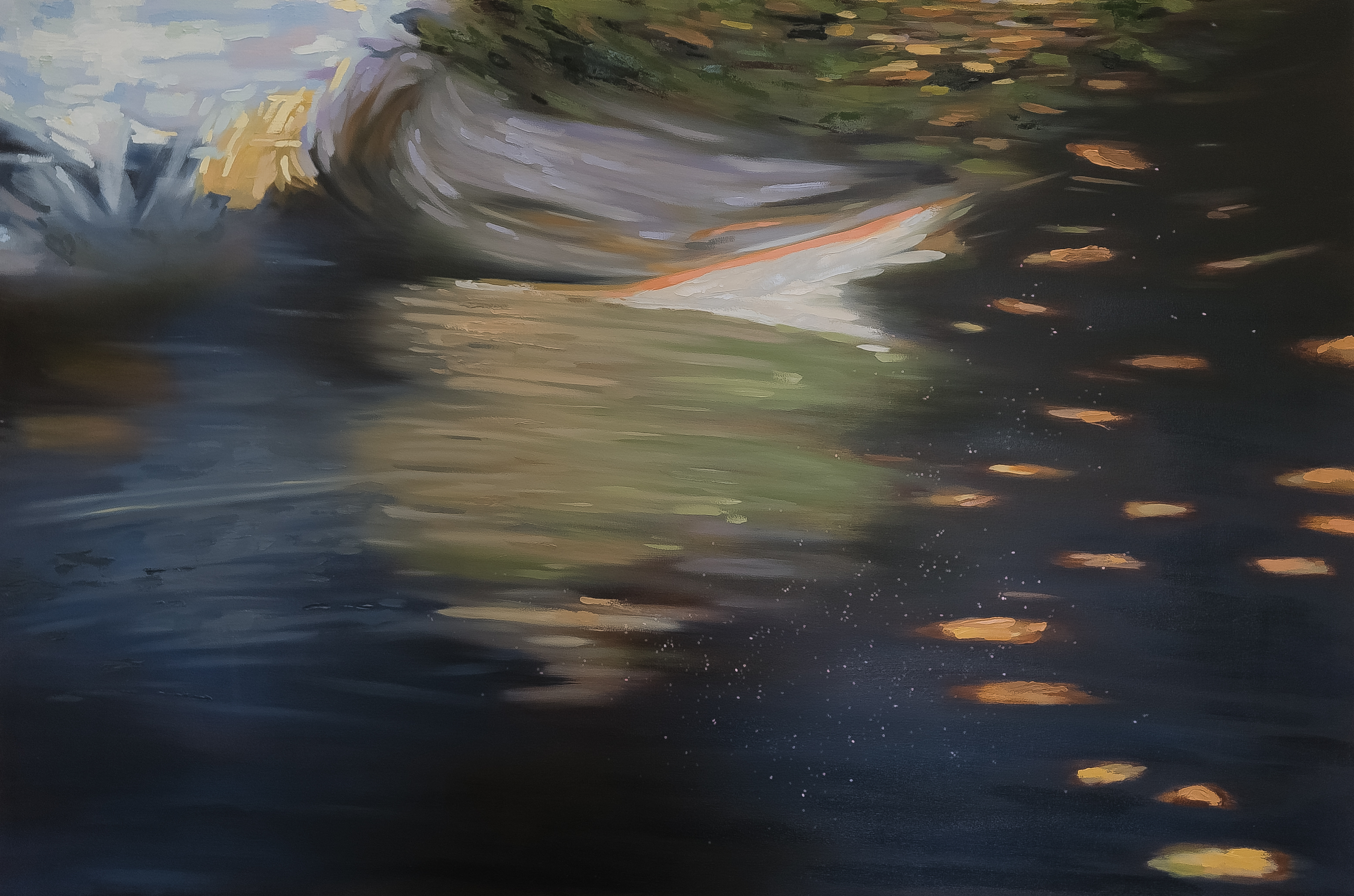 Re It All Surges Together For,2024 Oil On Canvas, 120Cm X 180Cm